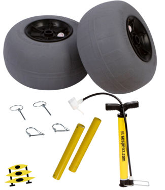 Suspenz Beach Wheel Conversion Kit for Kayak Carts - 19mm