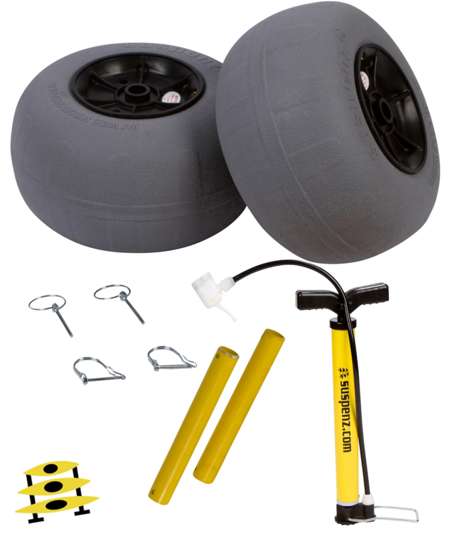 Suspenz Beach Wheel Conversion Kit for Kayak Carts - 19mm