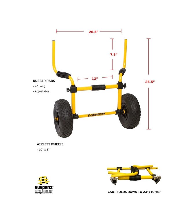 Suspenz Sit-On-Top Airless Cart