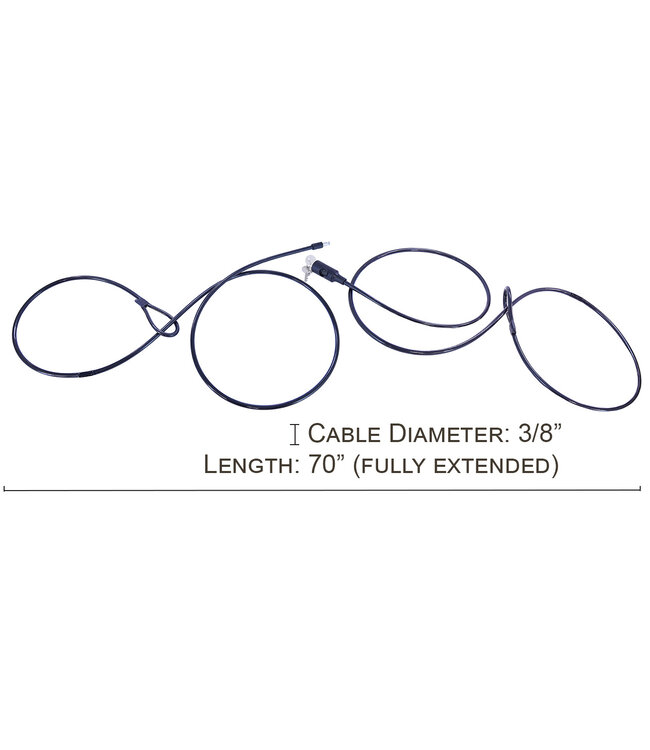 Malone Lariat Universal Kayak/Canoe Cable Lock