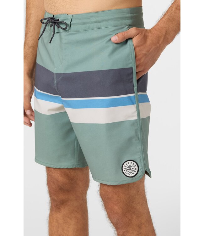 O'Neill M's Cruzer Stripe Scallop Boardshorts