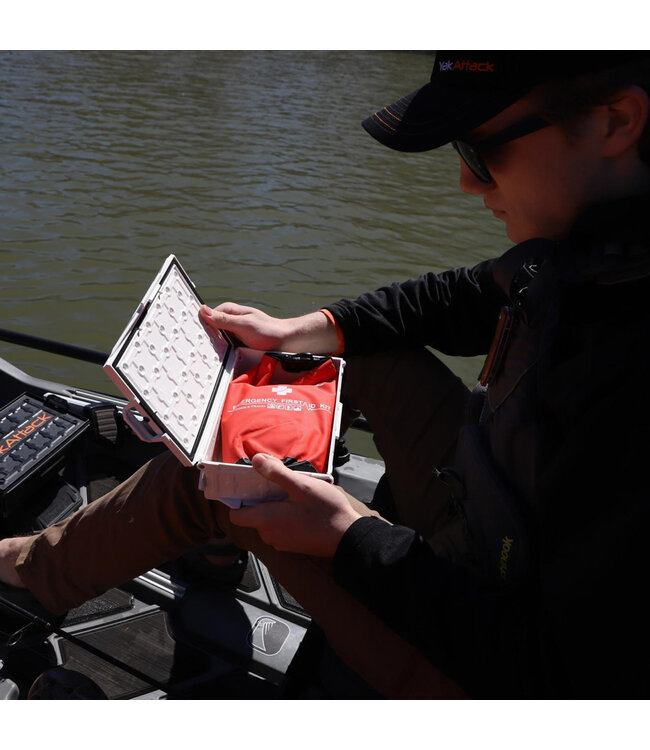 YakAttack Reel Essentials First Aid Kit with Dry Bag TracPak and Quick Release Base