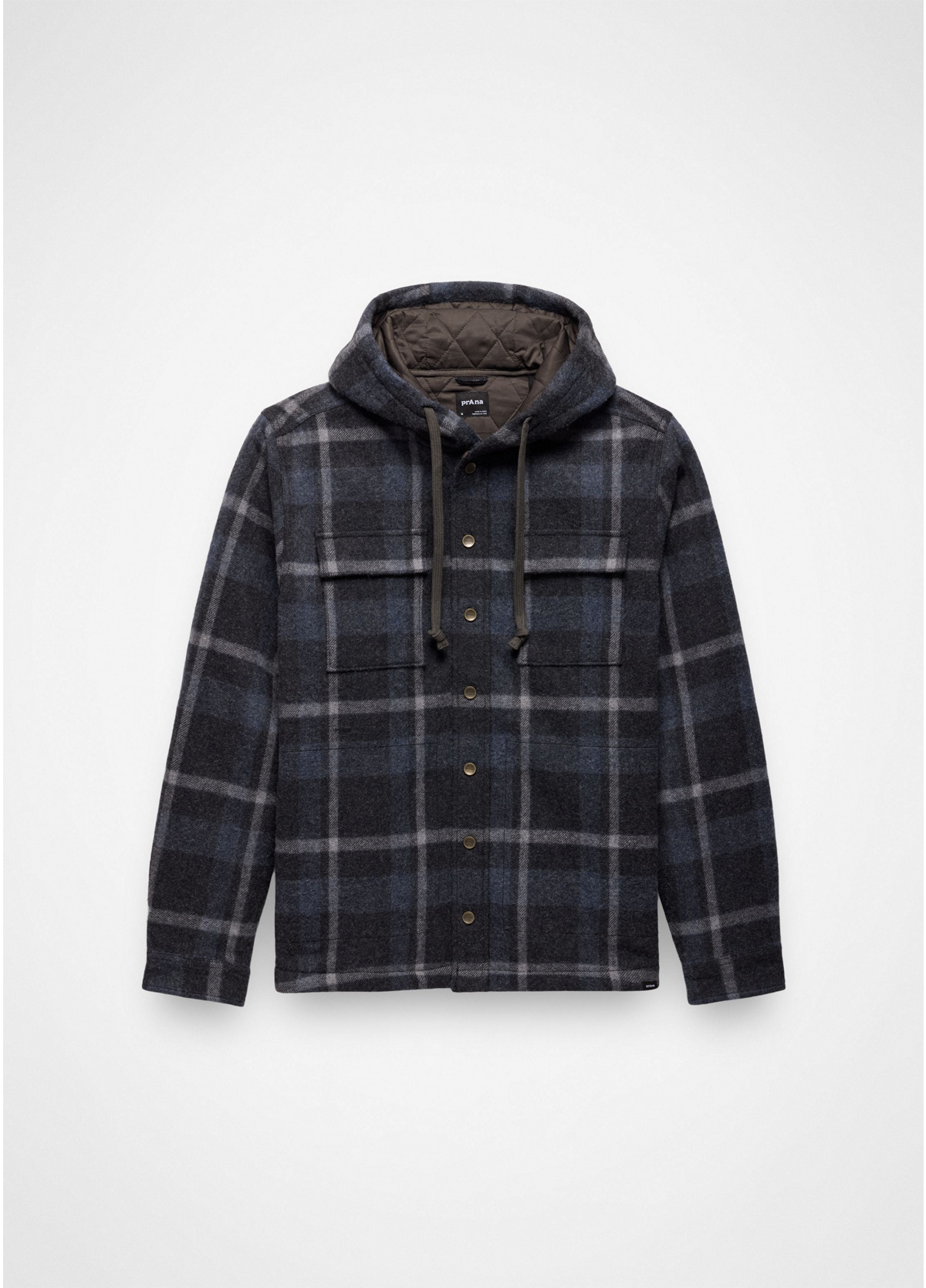 PrAna M's Asgard Hooded Flannel Shirt - The Kayak Centre