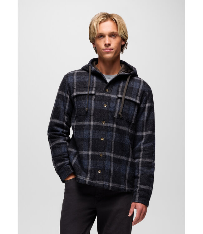 PrAna M's Asgard Hooded Flannel Shirt