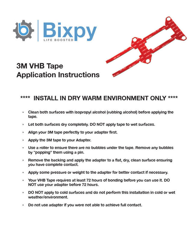 Bixpy 3M Double Sided VHB - Power Pole Mounting Adhesive
