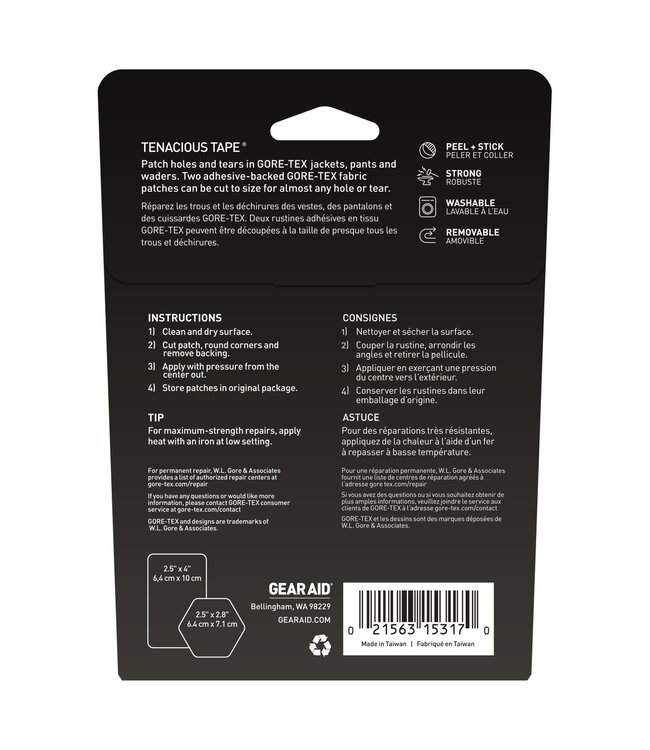 GearAid Tenacious Tape Gore-Tex Fabric Patches