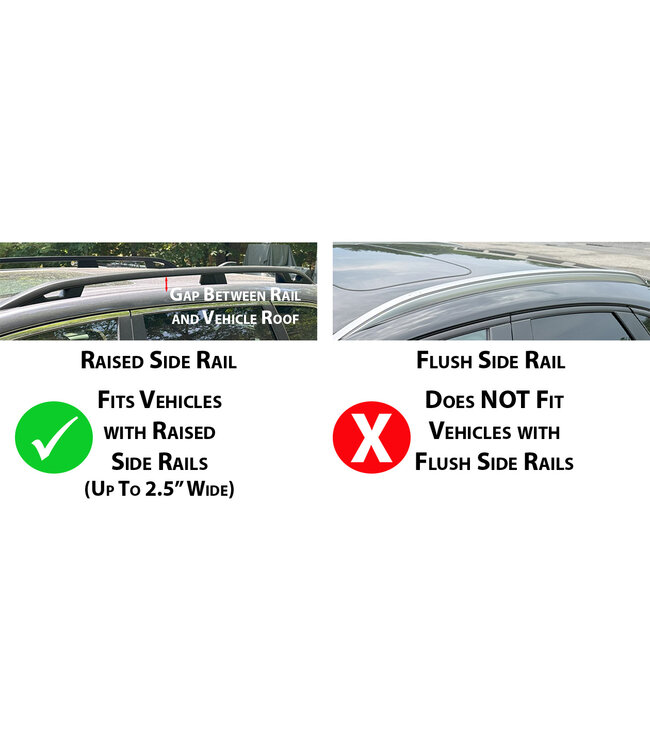 Malone AirFlow2 Raised Rails Crossbar System