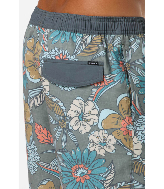 O'Neill M's Hermosa Elastic Waist 17" Lined Swim Trunks