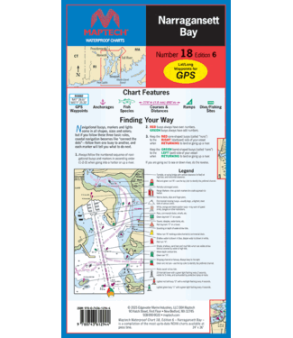 Narragansett Bay, Waterproof Chart