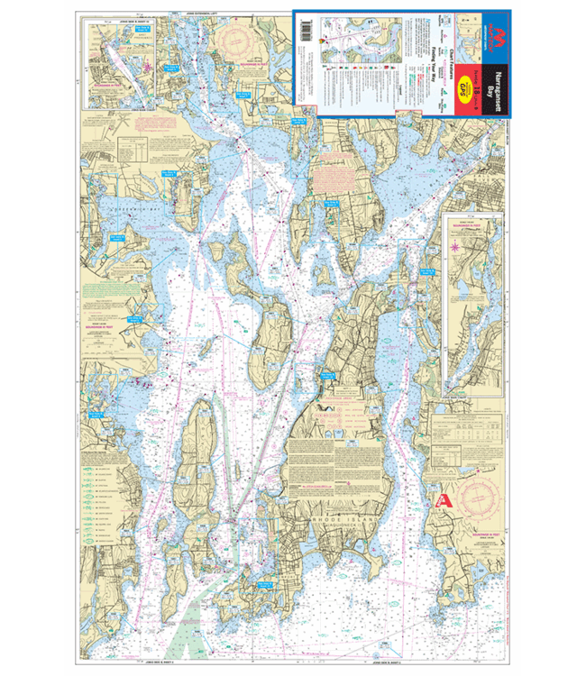 Narragansett Bay, Waterproof Chart
