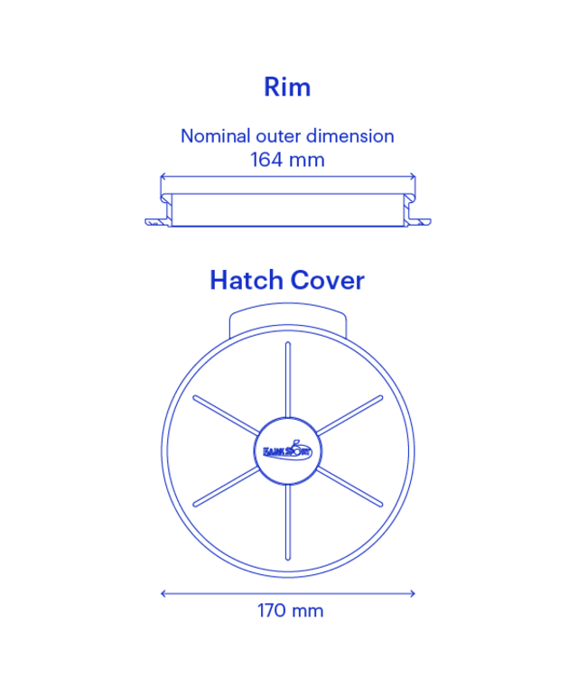 Kajak Sport Original Rubber Kayak Hatch Cover Round 15