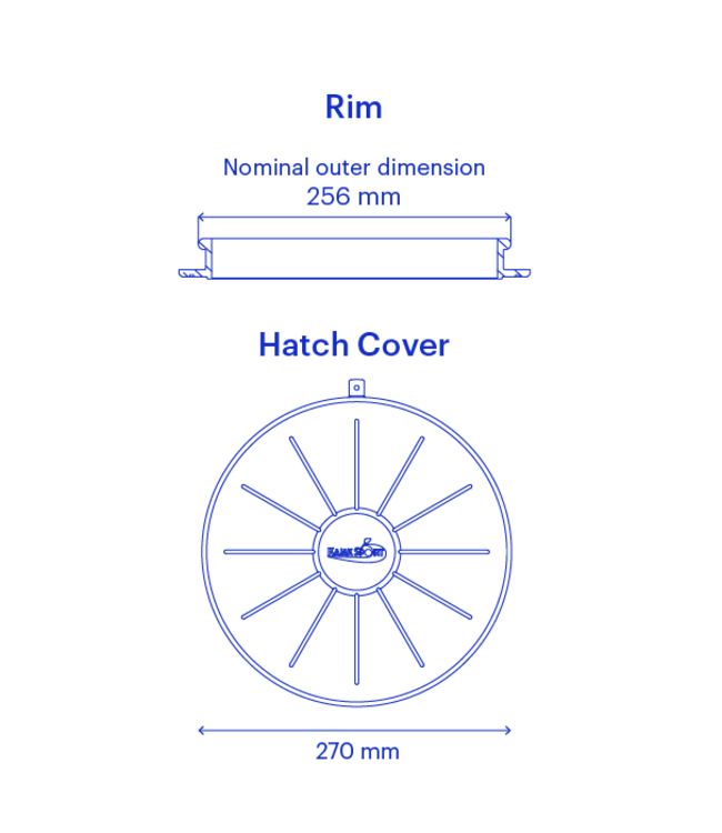 Kajak Sport Original Rubber Kayak Hatch Cover Round 24