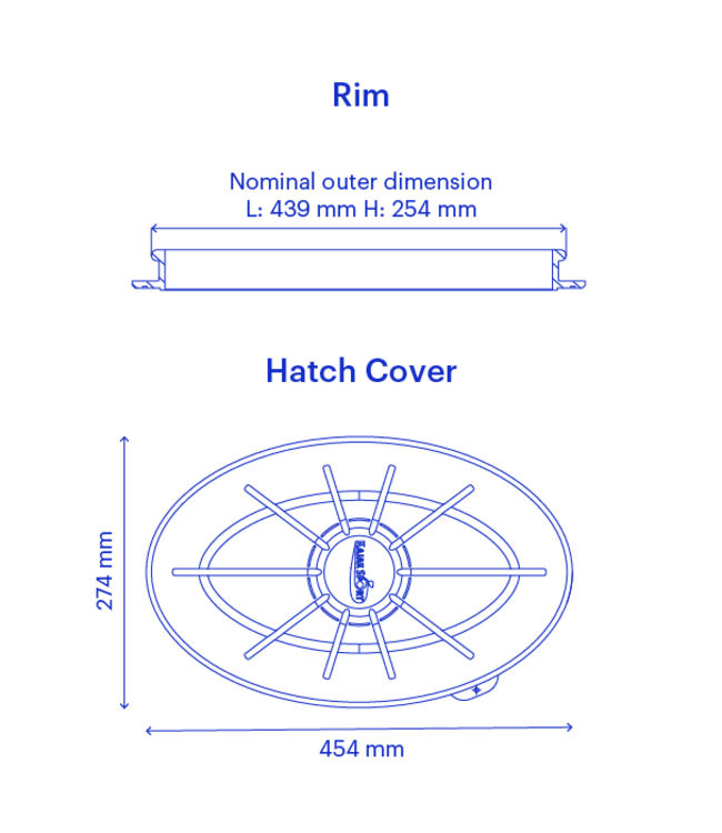 Kajak Sport VCP Kayak Hatch Cover Oval 41/22
