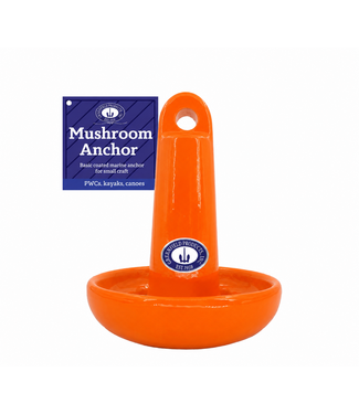 Coated Mushroom Anchor 10 lb - Orange