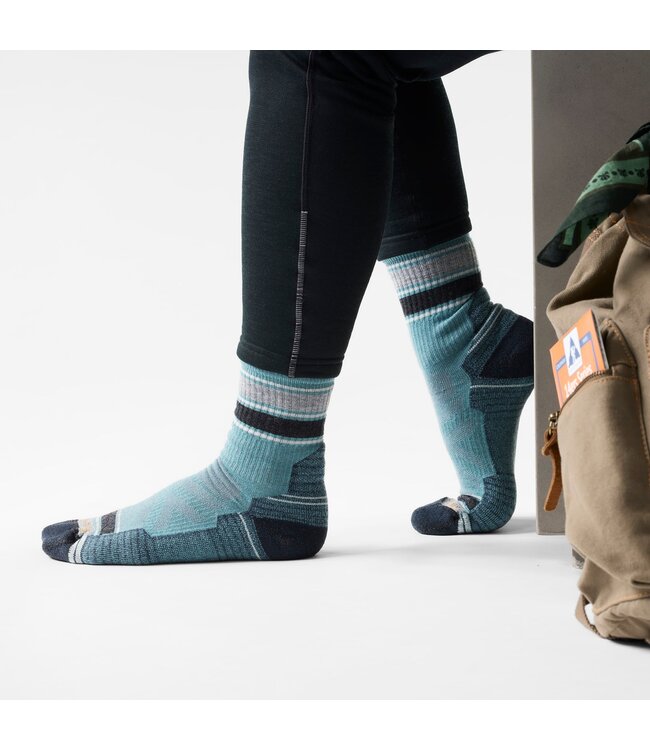 Smartwool M's Hike Light Cushion Striped Mid Crew Socks