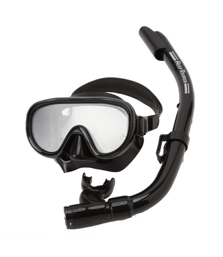 Snorkeling Beach Reef Tourer Adult Single-Window Mask & Snorkel Set