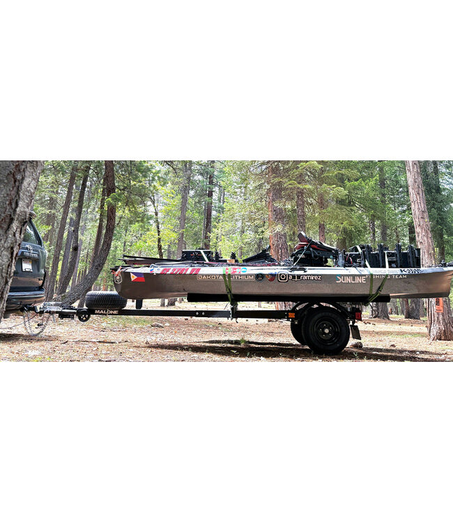 Malone MicroSport Off-Road LowBed 2 Kayak Trailer Pkg (2 Sets Bunks & Spare Tire)