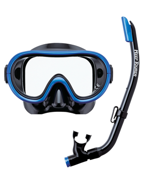 Snorkeling Beach Reef Tourer Youth Single-Window Mask & Snorkel Combo Set