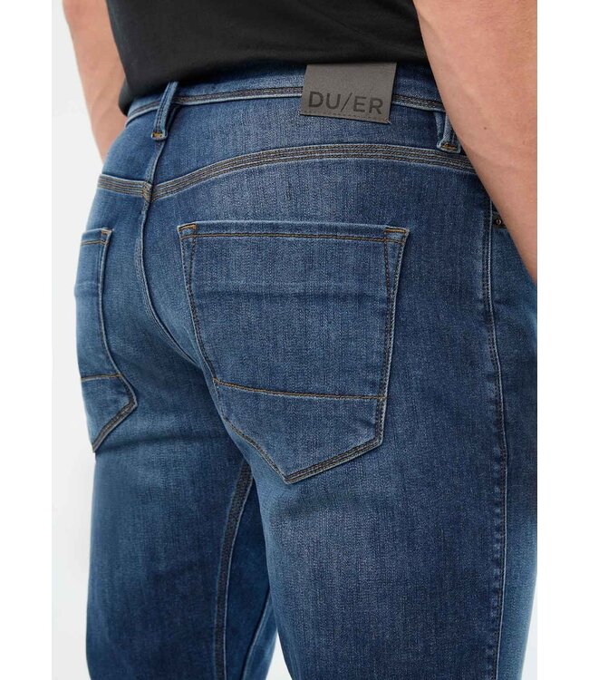 Duer M's Tech Fleece Denim Athletic Taper Pants