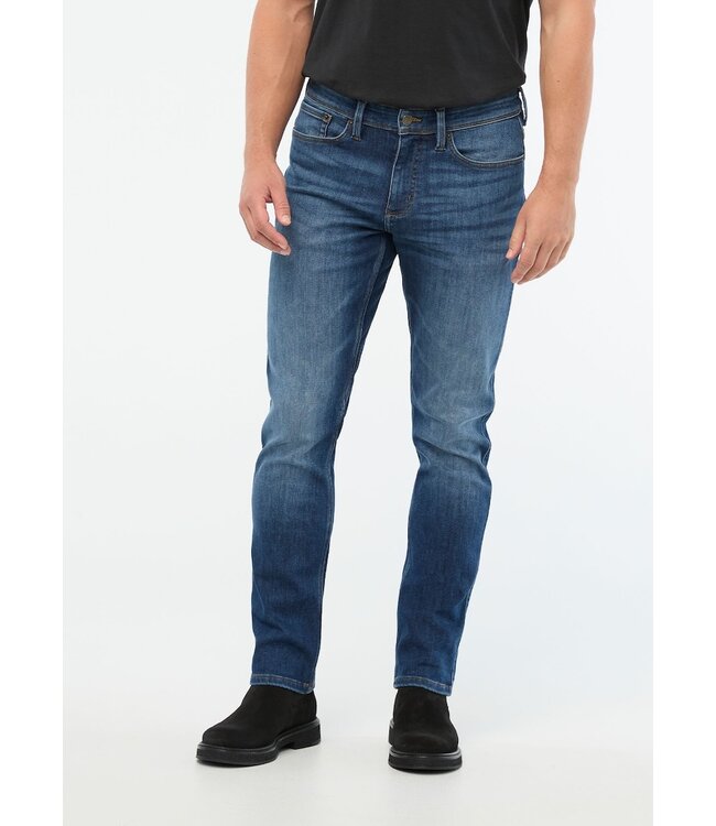 Duer M's Tech Fleece Denim Athletic Taper Pants