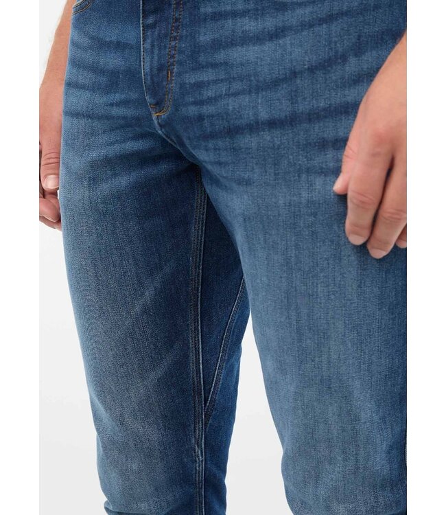 Duer M's Tech Fleece Denim Athletic Taper Pants