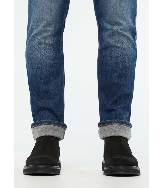 Duer M's Tech Fleece Denim Athletic Taper Pants