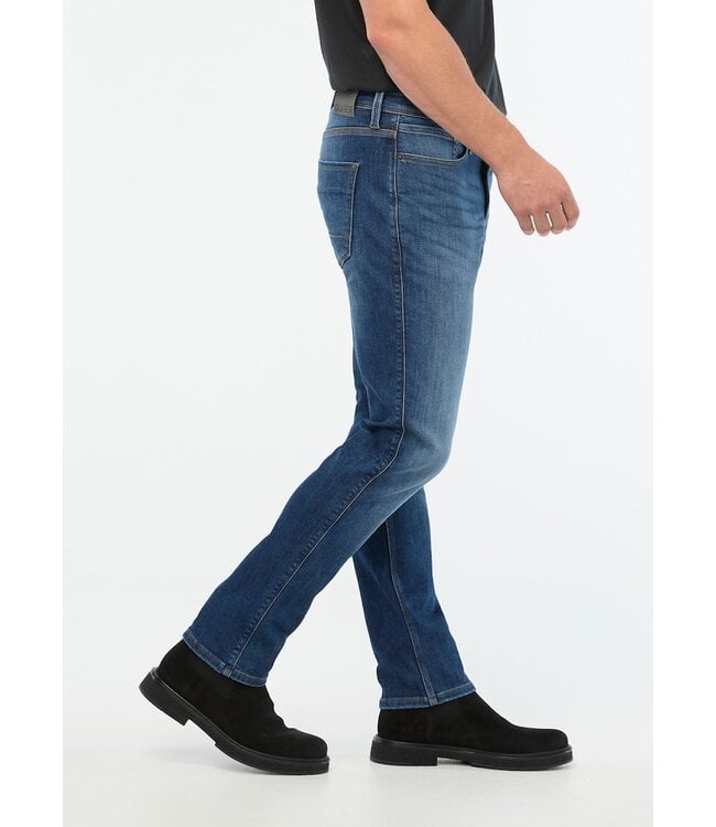 Duer M's Tech Fleece Denim Athletic Taper Pants