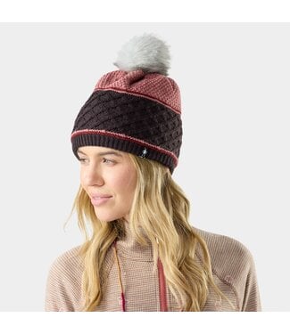 Smartwool Cable Knit Colorblock Pom Beanie
