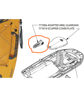 Hobie Adapter Arm, Guardian Ready V2