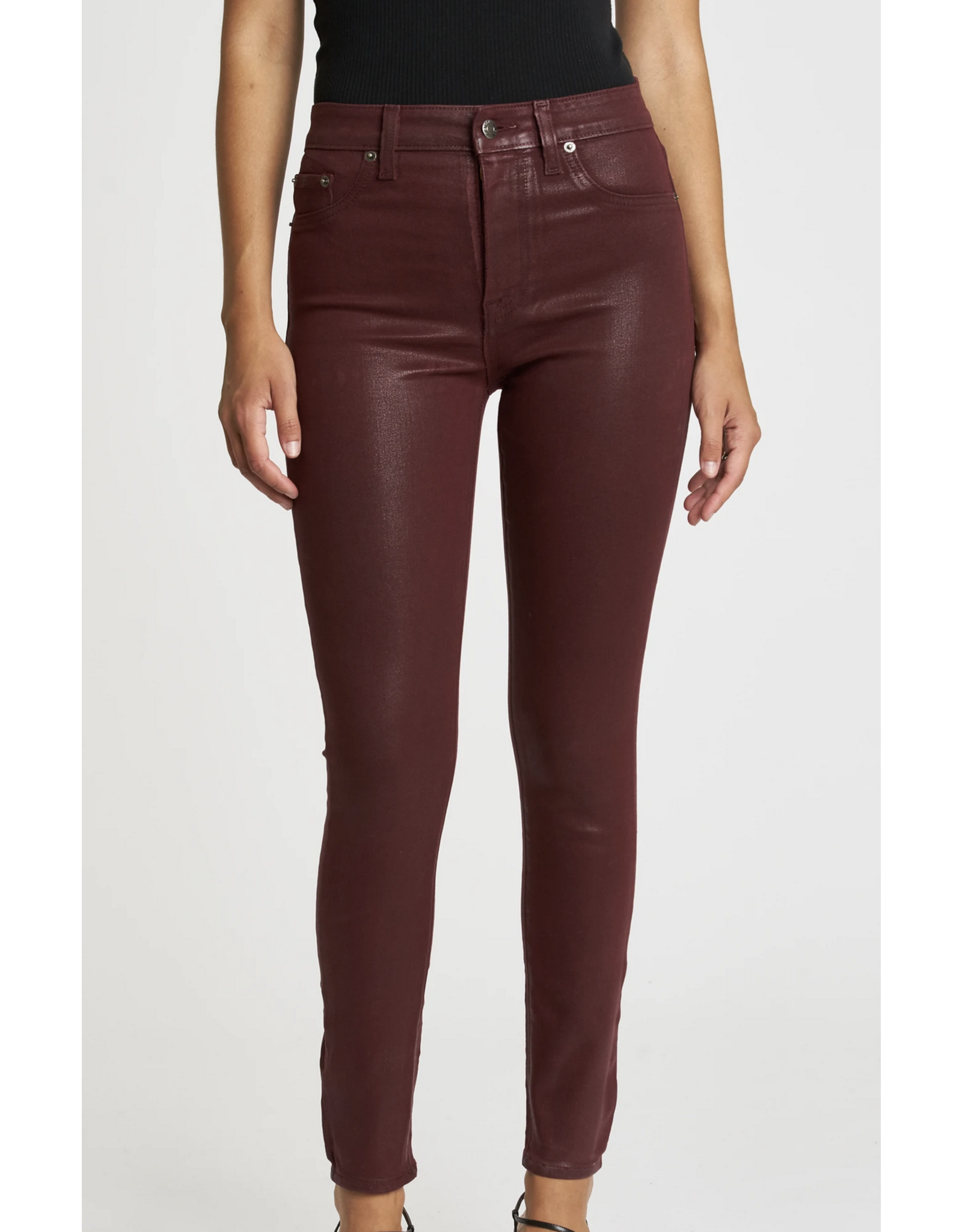 Pistola PISTOLA:: ALINE HIGH RISE SKINNY-COATED SANGRIA