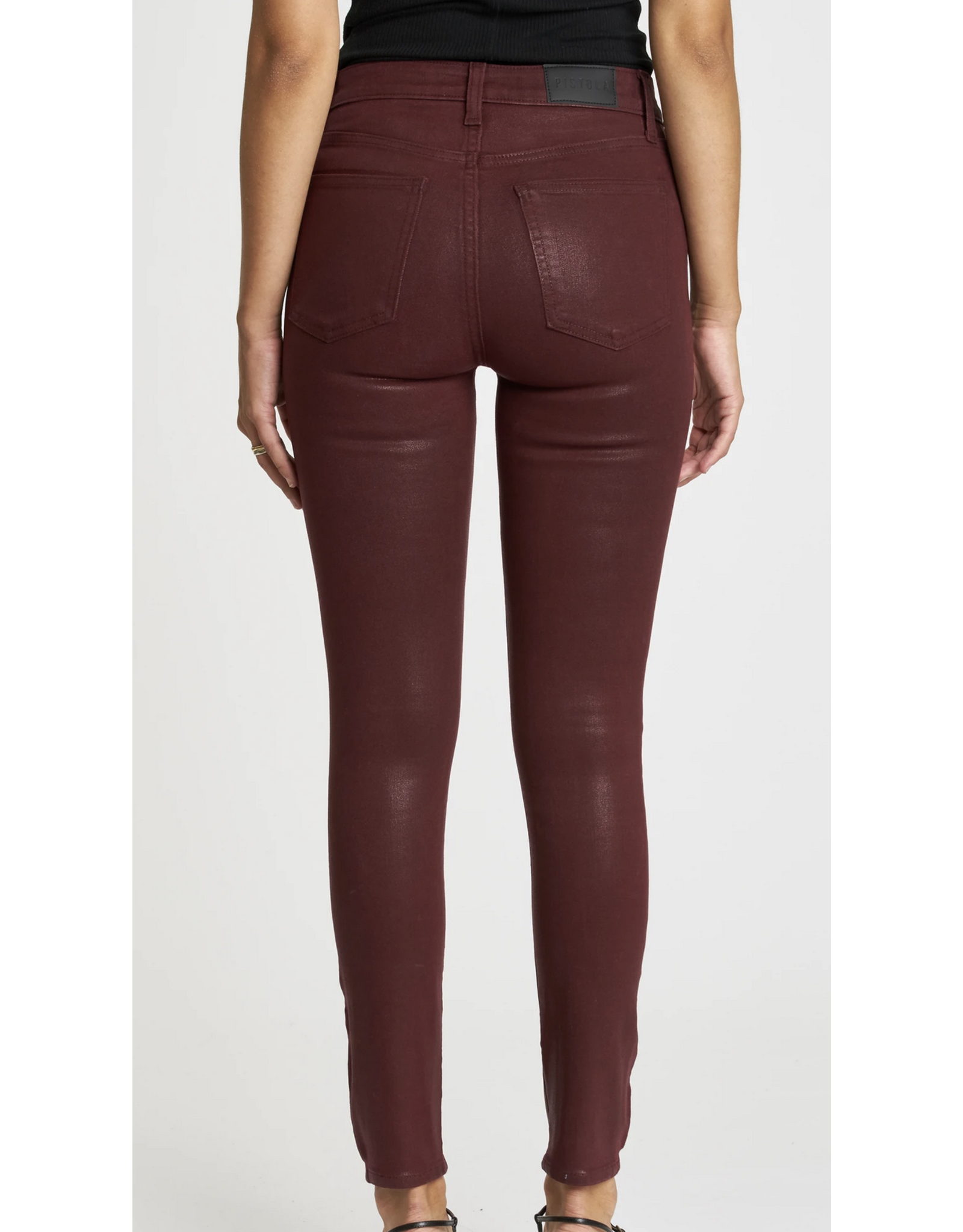 Pistola PISTOLA:: ALINE HIGH RISE SKINNY-COATED SANGRIA