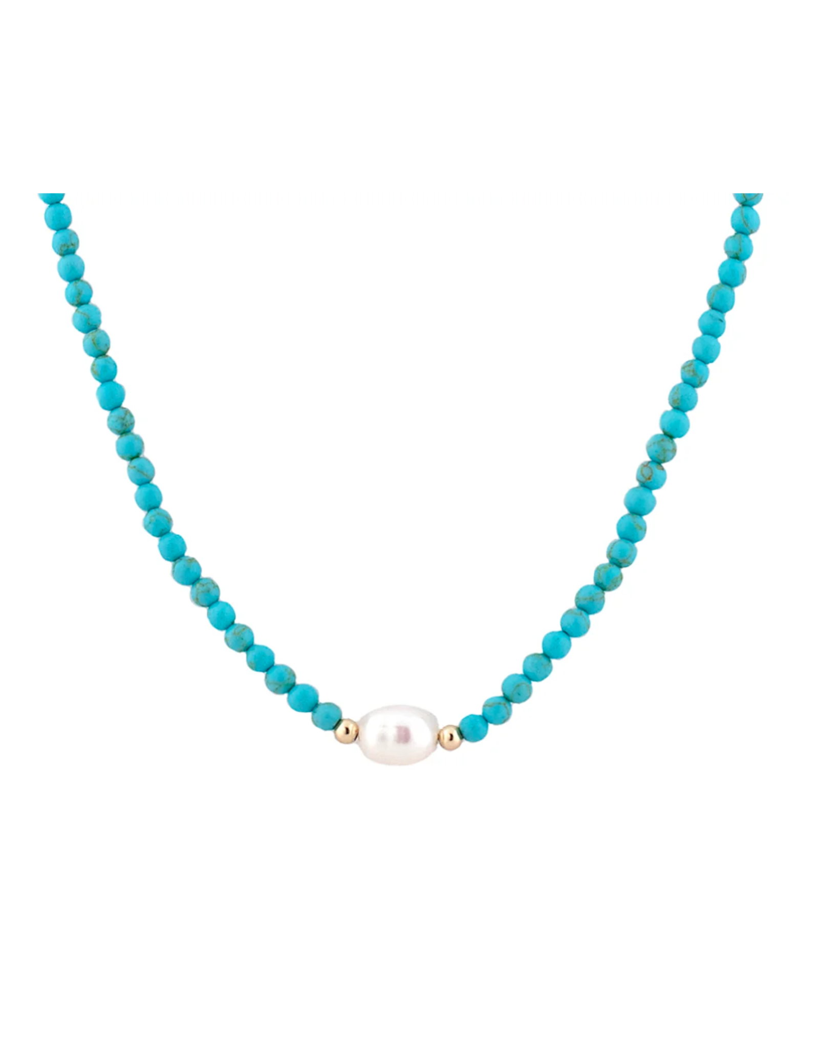 MARLYN SCHIFF MARLYN SCHIFF:: SEMIPRECIOUS STONE PEARL NECKLACE