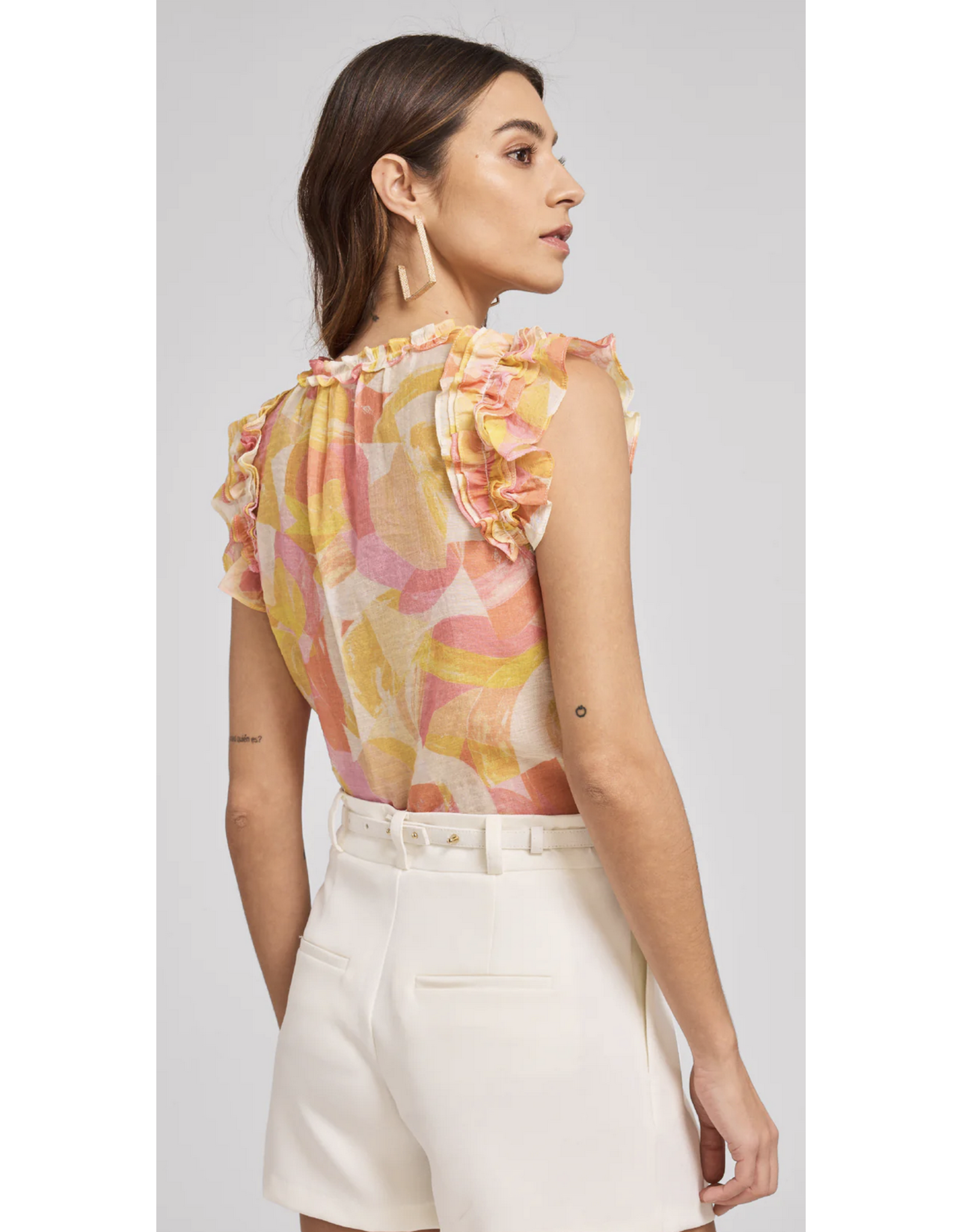 Generation Love GENERATION LOVE:: SIA ABSTRACT VOILE BLOUSE