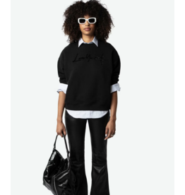 Zadig & Voltaire ZADIG & VOLTAIRE:: OSCAR LOVE YOURSELF DIAMANTE SWEATSHIRT