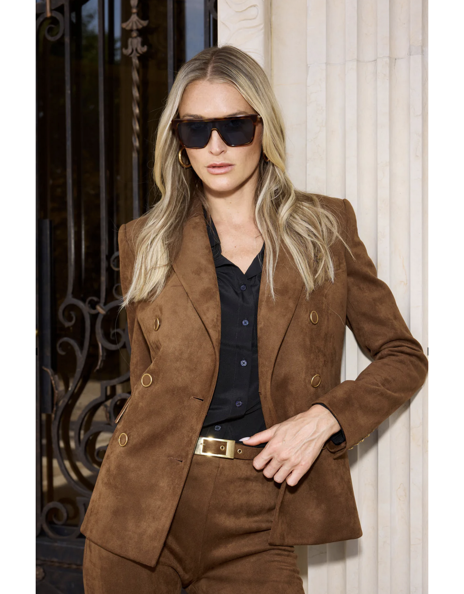 Generation Love GENERATION LOVE:: ARIELLE VEGAN SUEDE BLAZER