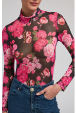 Generation Love GENERATION LOVE:: TYLA FLORAL MESH TOP