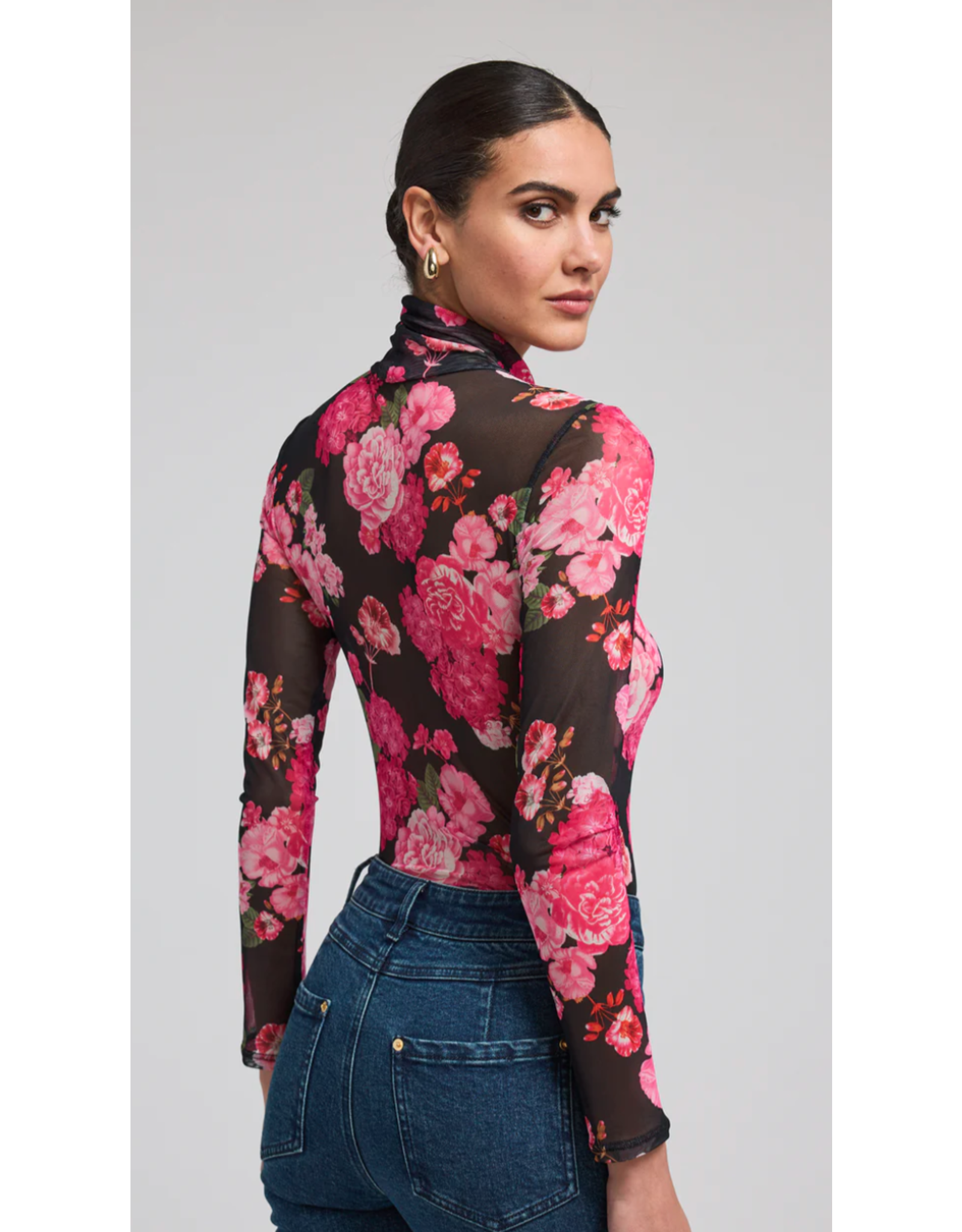 Generation Love GENERATION LOVE:: TYLA FLORAL MESH TOP