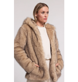 Generation Love GENERATION LOVE:: DELLA FAUX FUR HOOD JACKET