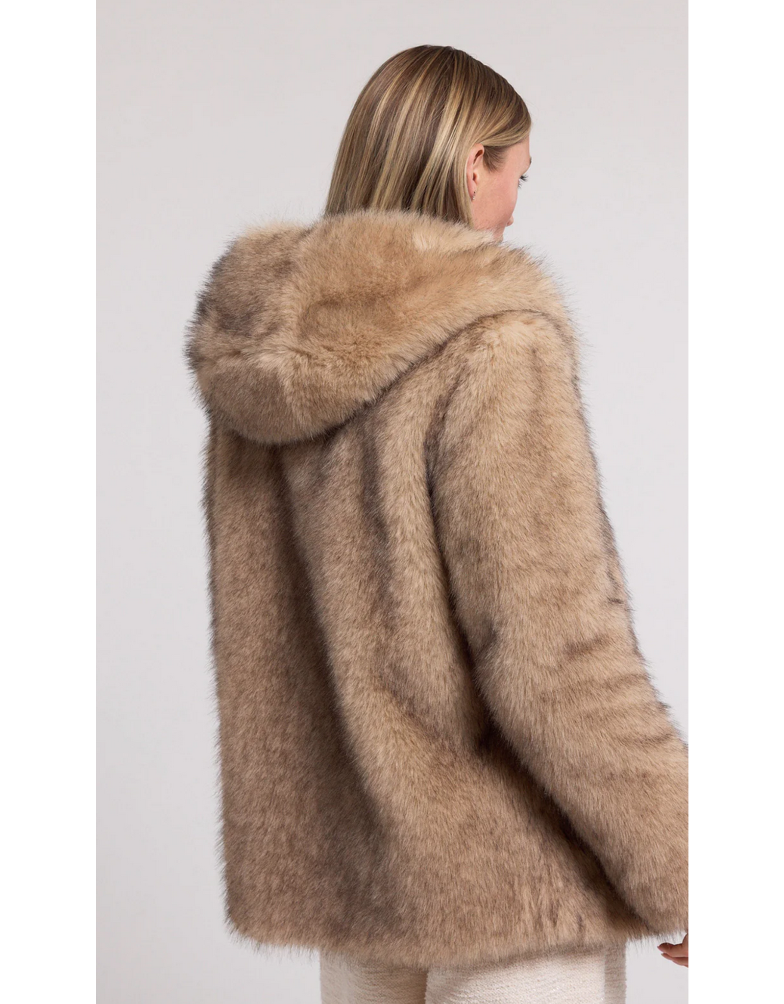 Generation Love GENERATION LOVE:: DELLA FAUX FUR HOOD JACKET