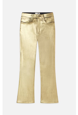 FRAME FRAME:: LE CROP MINI BOOT GOLD CHROME