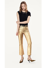 FRAME FRAME:: LE CROP MINI BOOT GOLD CHROME