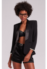 Generation Love GENERATION LOVE:: ARGO SATIN COMBO CREPE BLAZER
