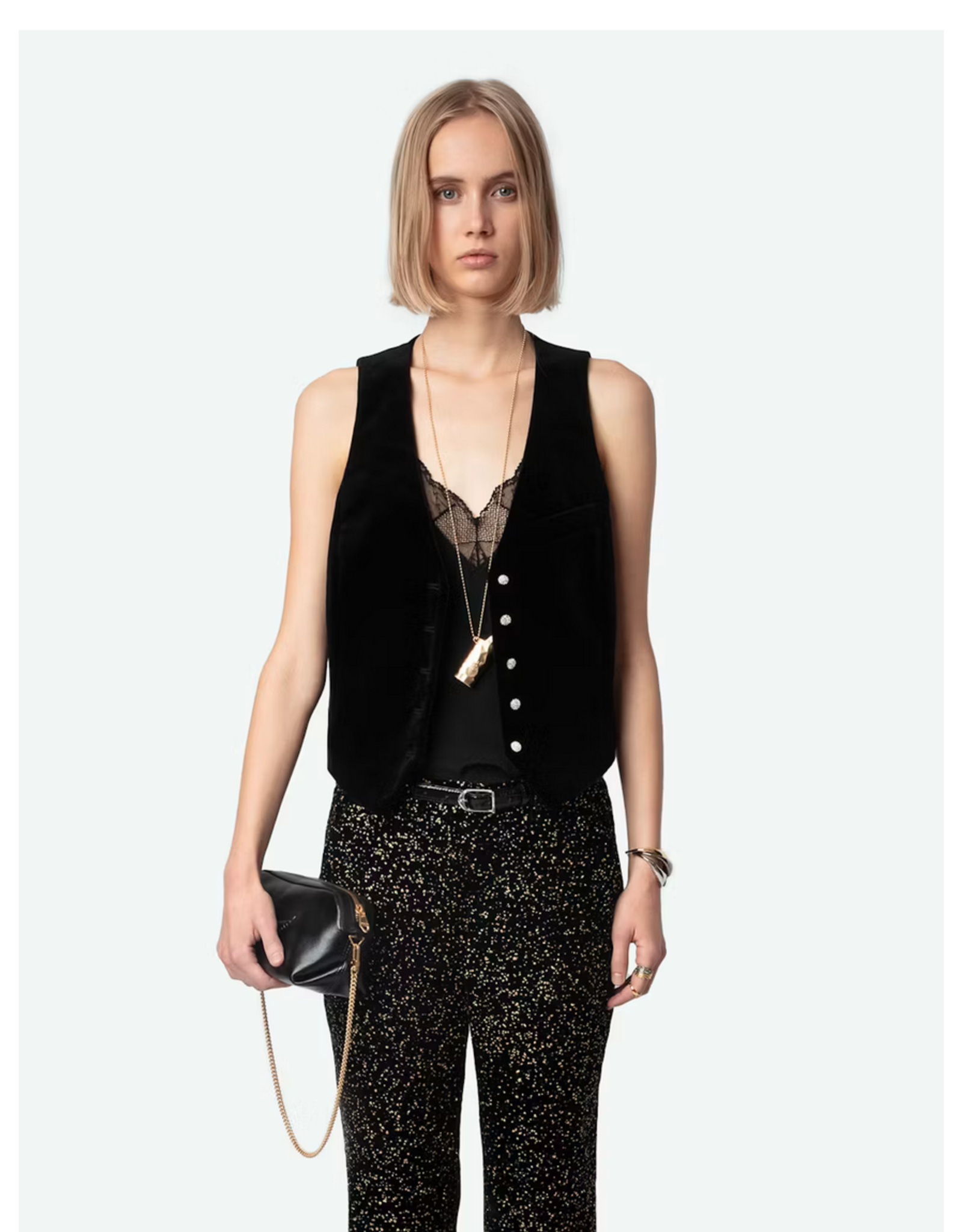 Zadig & Voltaire ZADIG & VOLTAIRE:: VELVET EMAUX VEST