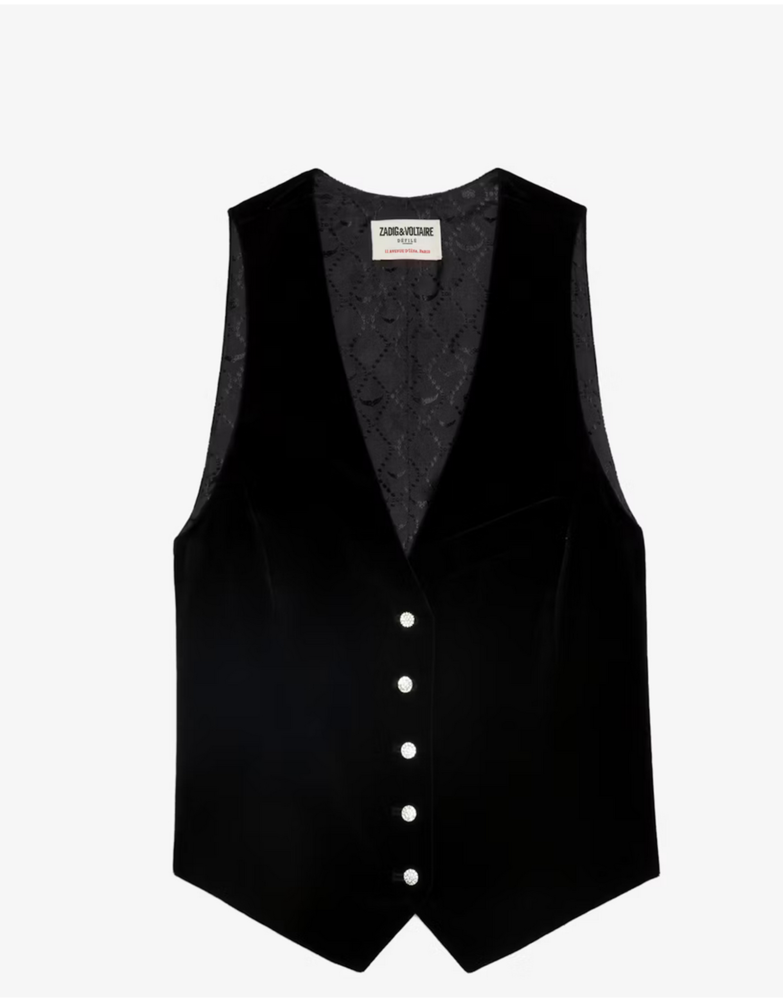 Zadig & Voltaire ZADIG & VOLTAIRE:: VELVET EMAUX VEST
