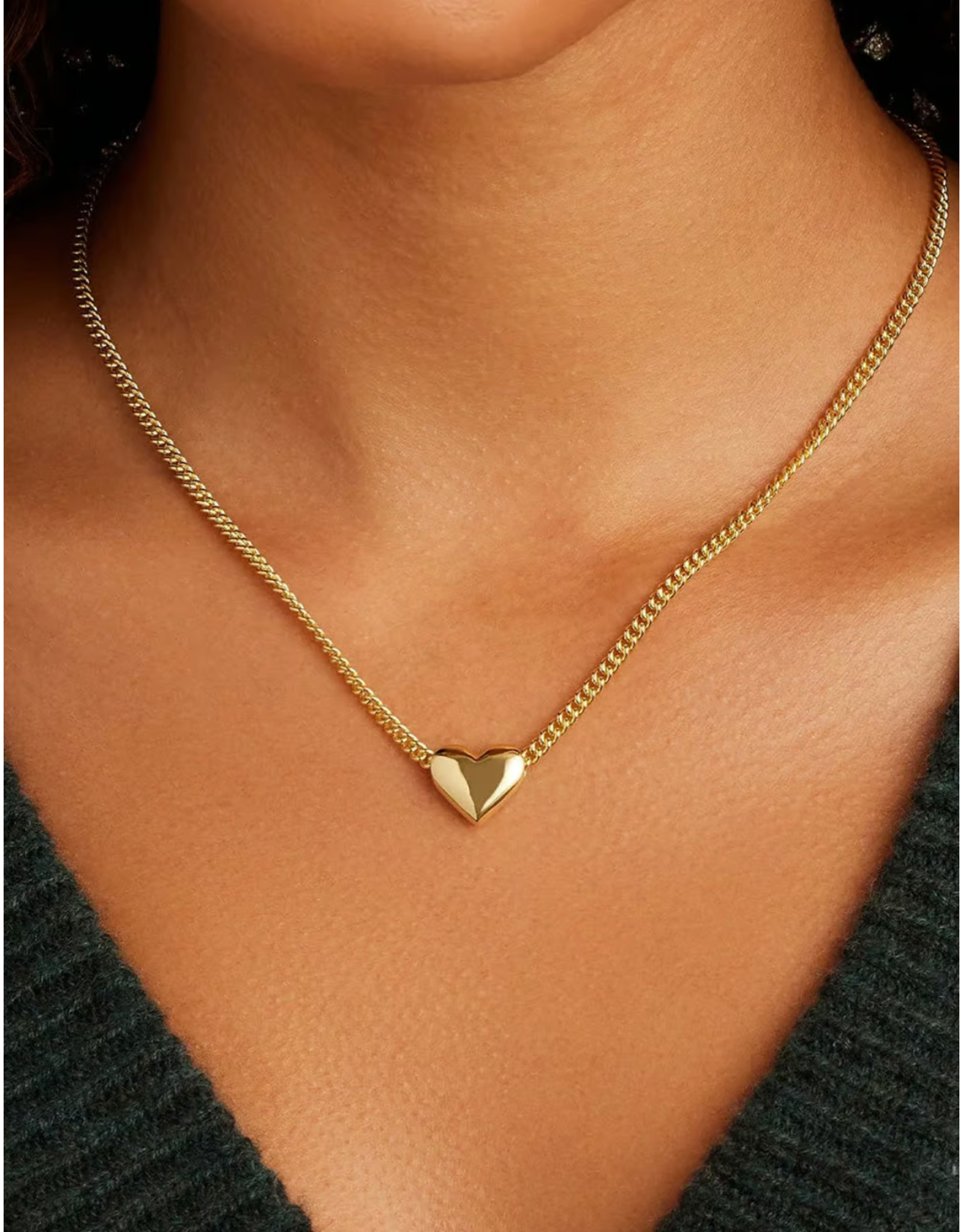 Gorjana GORJANA:: LOU HELIUM HEART NECKLACE
