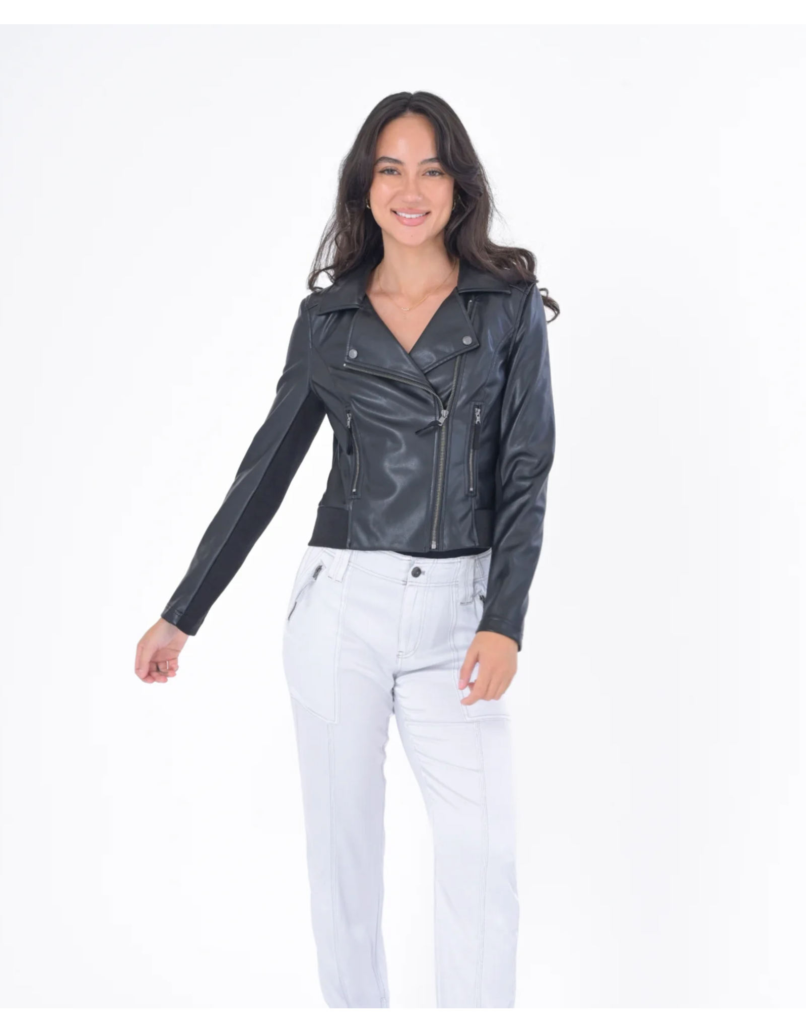 Marrakech MARRAKECH:: HAVEN VEGAN LEATHER MOTO JACKET