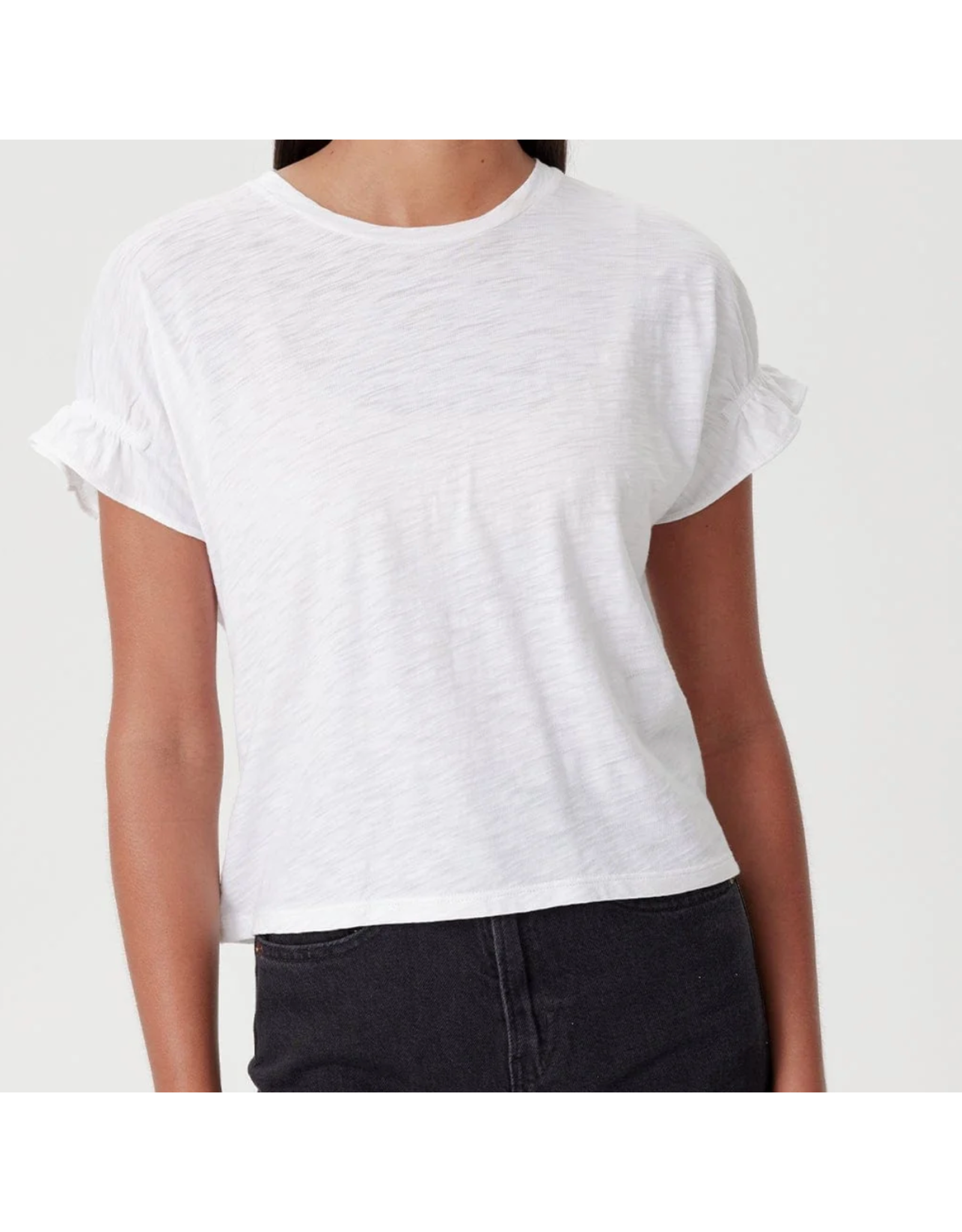 GOLDIE GOLDIE:: SIGNATURE SLUB PUFF AND RUFFLE SLEEVE TEE