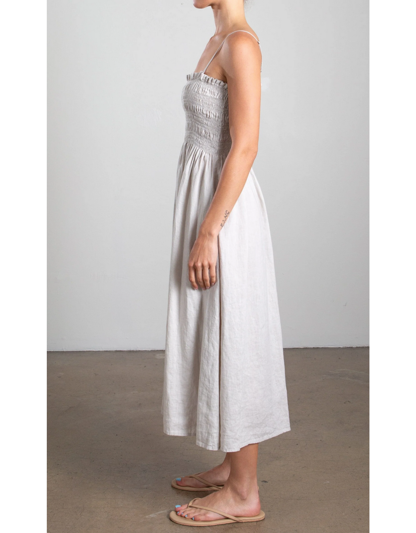 PHARAOH PHARAOH:: AMELIA DRESS IN FRENCH LINEN