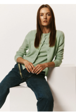 WHITE & WARREN W&W:: CASHMERE CREWNECK CARDIGAN