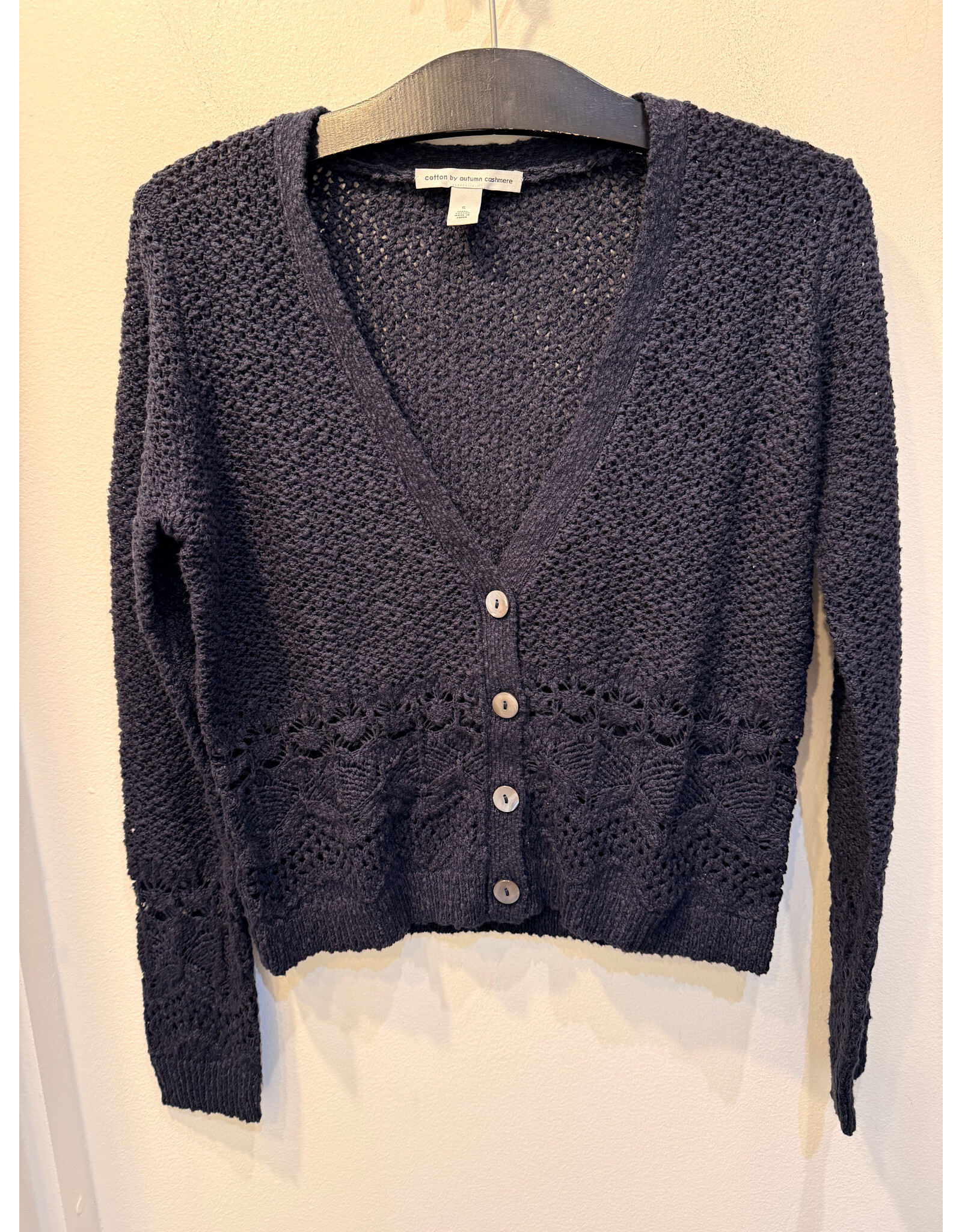 AUTUMN CASHMERE AUTUMN CASHMERE:: POINTELLE CARDIGAN